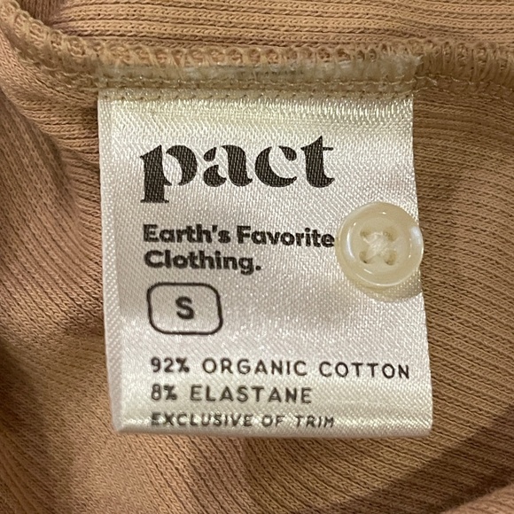 NEW! Pact Sesame Dream Rib Slim Henley Long Sleeve Top Size Small NWT! - Picture 9 of 12